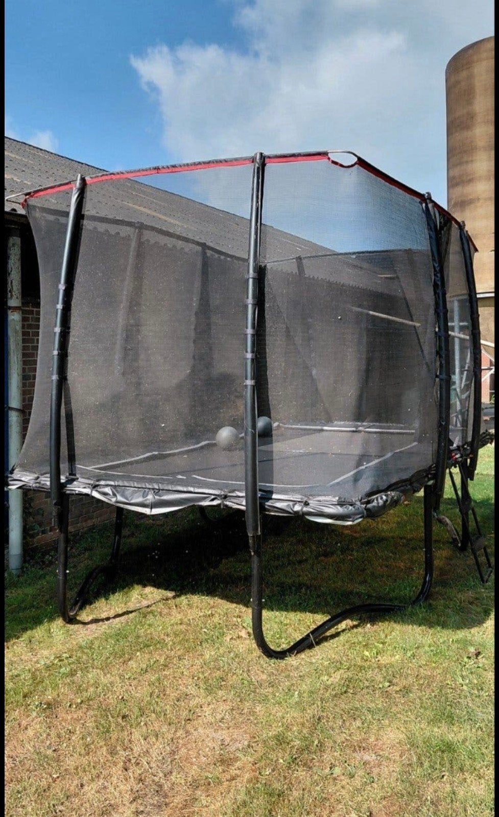 Trampoline met veiligheidsnet - Gebruikt, Ophalen, Gebruikt