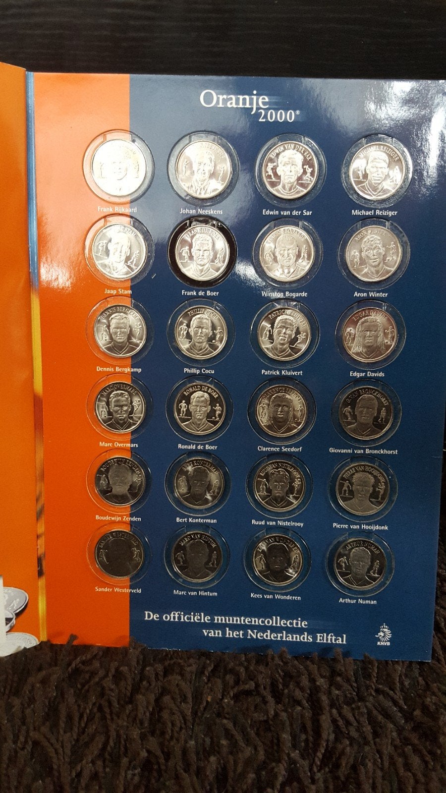 Voetbalmunten Oranje 2000, Verzamelen, Verzenden, Zo goed als nieuw, Boek of Tijdschrift