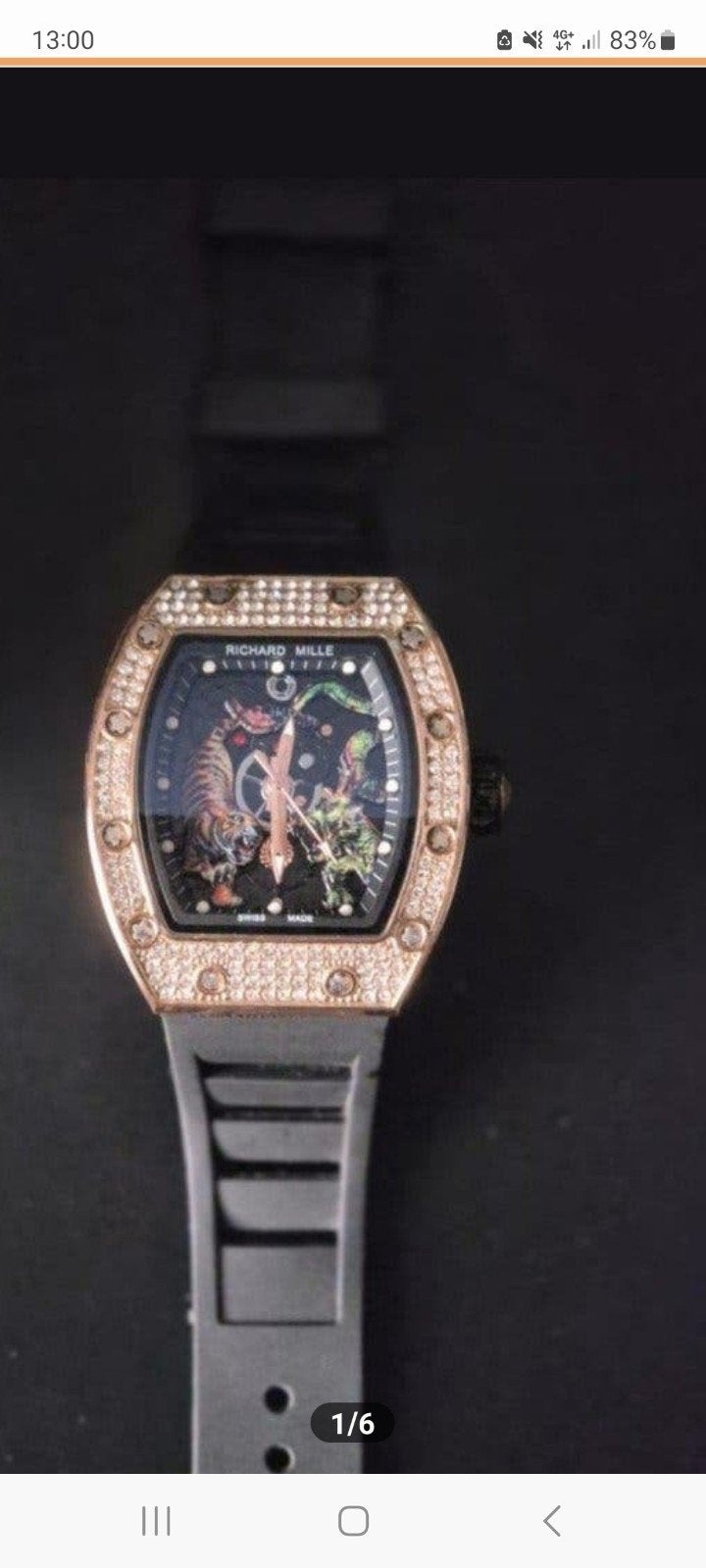 Richard mille design horloge s, Sieraden, Tassen en Uiterlijk, Horloges | Antiek, Ophalen of Verzenden, Staal, Overige merken