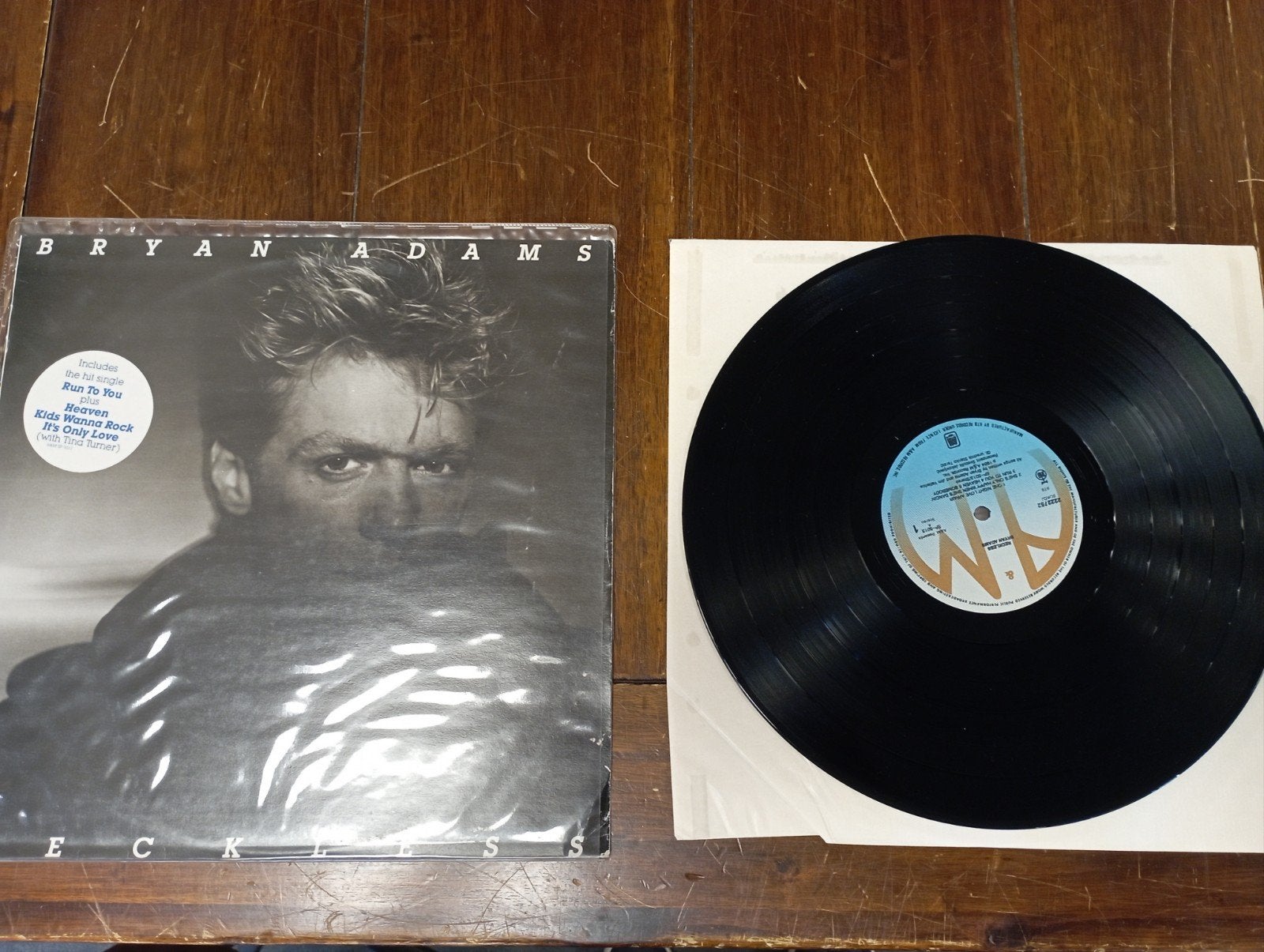 Bryan Adams - Reckless LP (met binnenhoes), Inclusief binnenhoes, Ophalen of Verzenden, Gebruikt, 12 inch