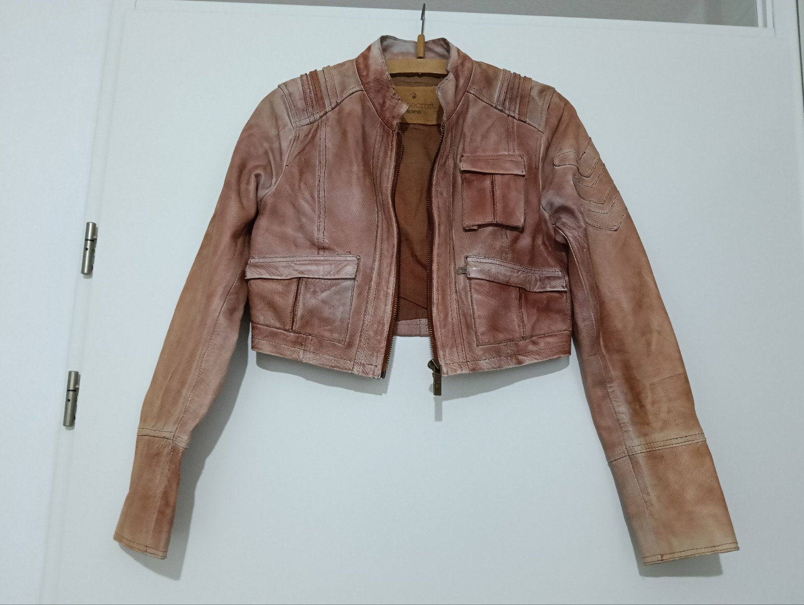 Goosecraft leren jasje maat S, Kleding | Dames, Jassen | Zomer, Gedragen, Maat 36 (S), Bruin, Ophalen of Verzenden