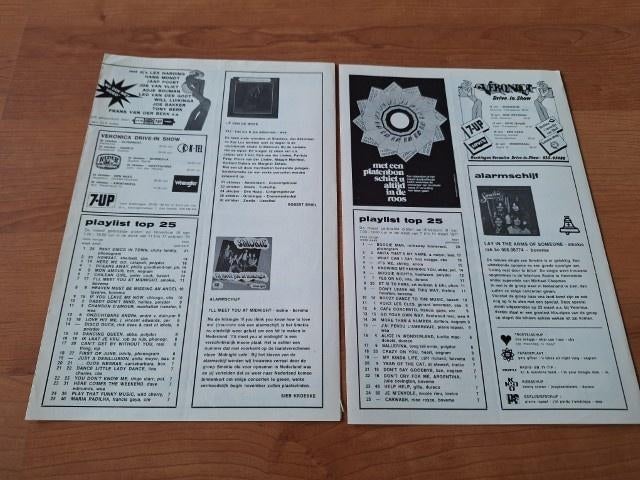 2 x Veronica Top 40 1976 en 1977 Smokie, Verzenden, Gebruikt, Boek, Tijdschrift of Artikel