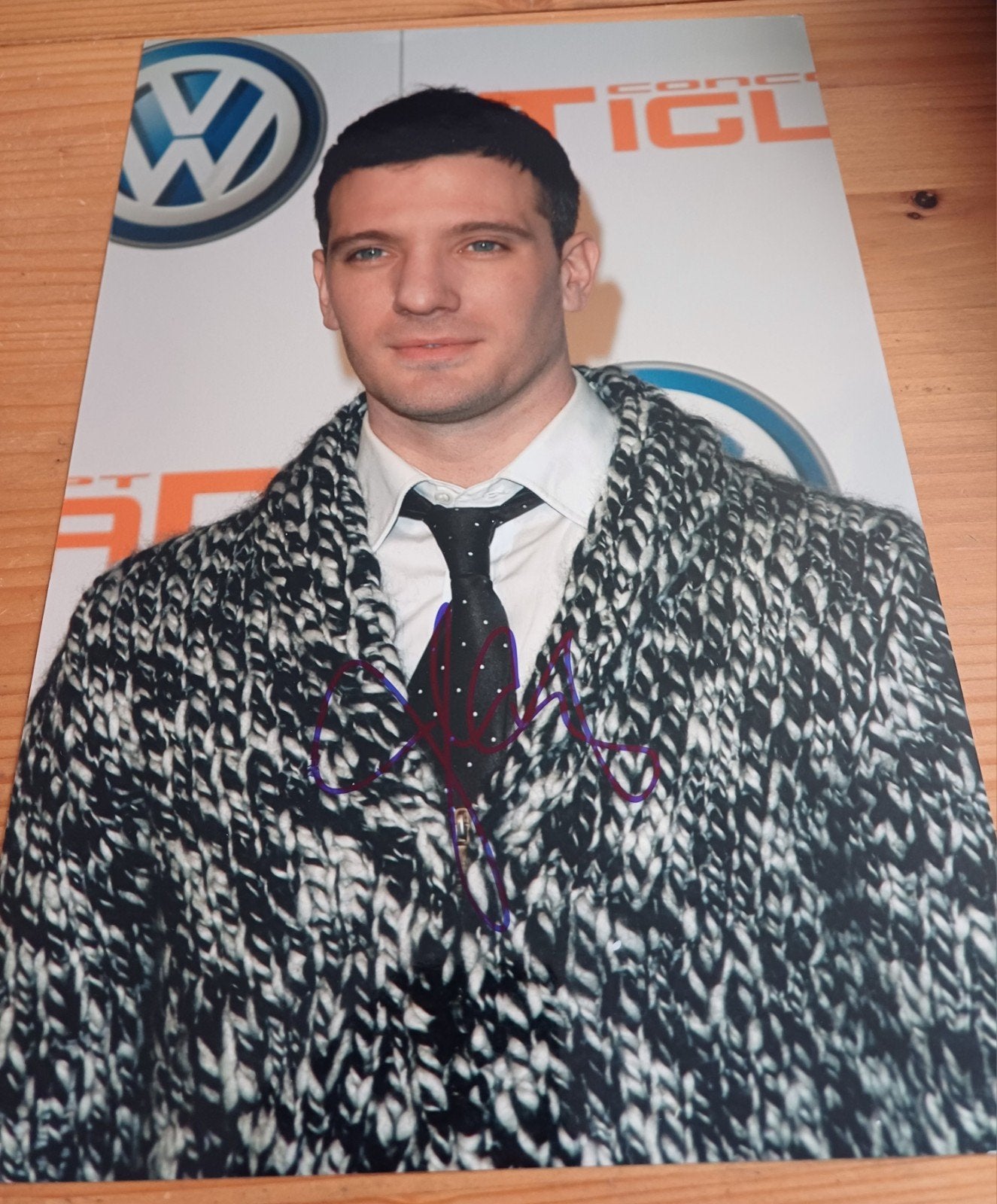 JC Chasez N'Sync handtekening gesigneerde foto 30x20cm, Verzamelen, Ophalen of Verzenden, Zo goed als nieuw, Foto of Kaart