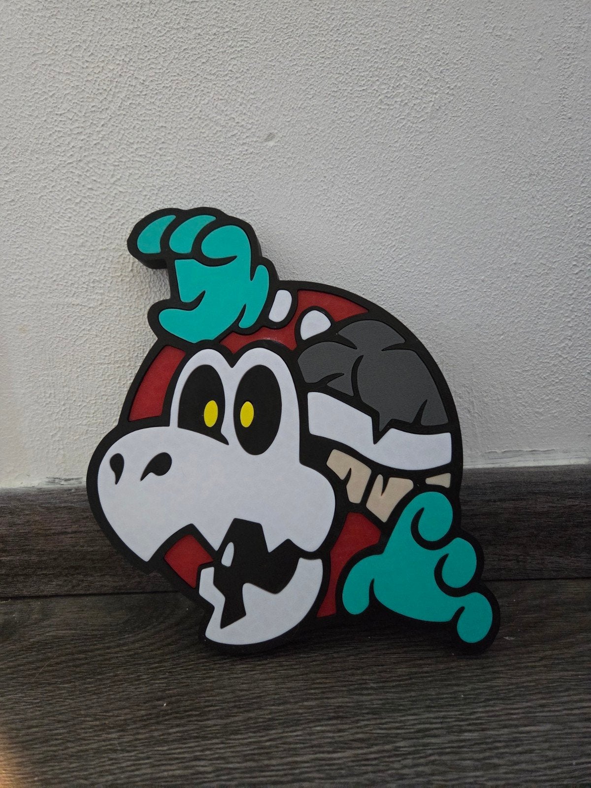 Dry Bones Wanddecoratie - Ideaal voor Kinder- of Gamekamer, Nieuw, Ophalen of Verzenden, Wanddecoratie, Grijs
