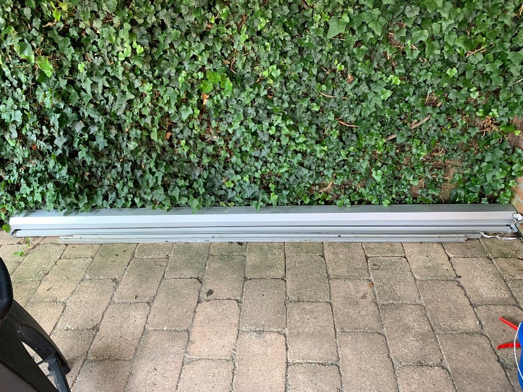 Screen grijs 280 breed, Ophalen, Gebruikt, 150 tot 300 cm, 250 cm tot 450 cm