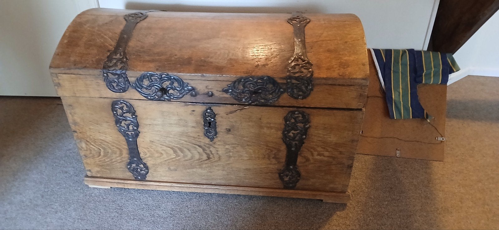 vintage / antiek deken kist, Huis en Inrichting, Ophalen, Gebruikt, 100 tot 150 cm