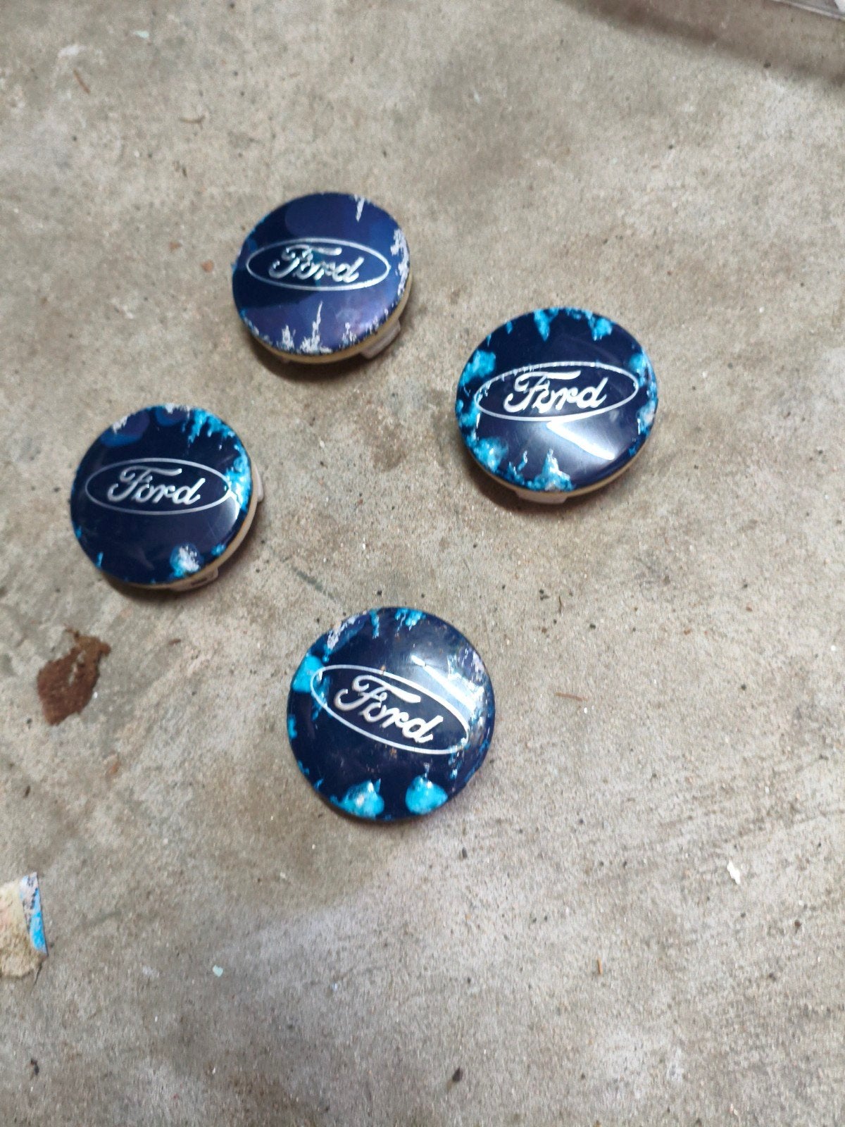 Ford Naafdoppen - Set van 4, Ophalen of Verzenden, Gebruikt, Personenwagen, Velg(en)