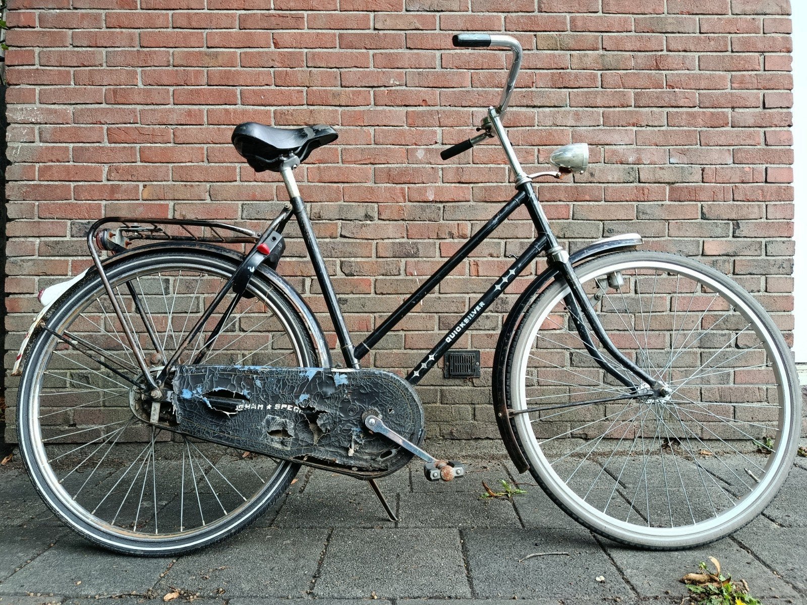 Damesfiets Quicksilver Birmingham terugtraprem en AXA slot, 53 tot 56 cm, Ophalen, Zo goed als nieuw