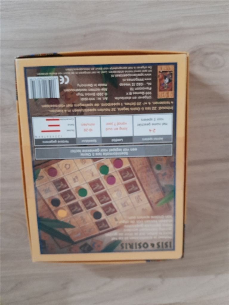 Isis en Osiris - 999 games - s3198, Hobby en Vrije tijd, Gezelschapsspellen | Bordspellen, Verzenden, Zo goed als nieuw