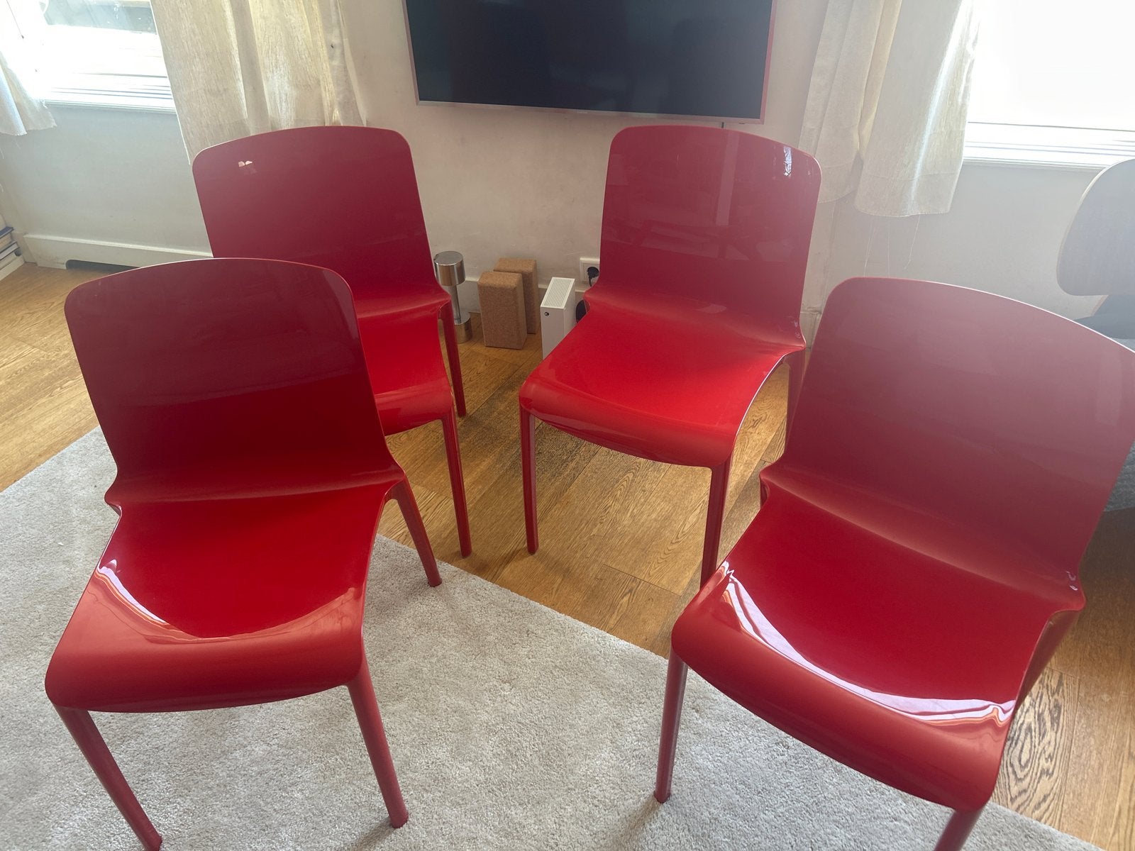 Stoelen "MARCELLO ZILIANI. "Tiffany"., Ophalen, Kunststof, Gebruikt, Vier