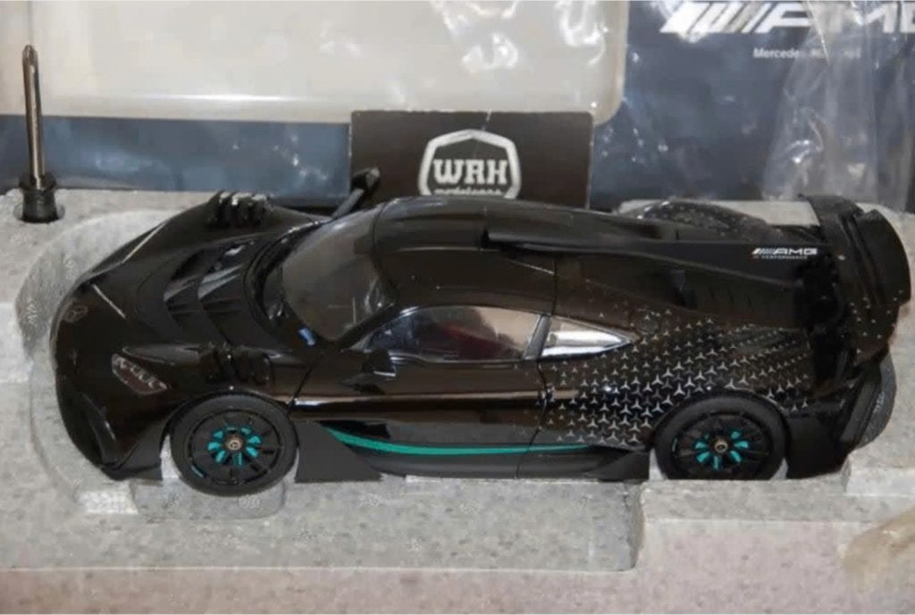 MERCEDES AMG ONE hyper black star package NZG 1:18 WRH, Hobby en Vrije tijd, Verzenden, Zo goed als nieuw, Auto, Overige merken