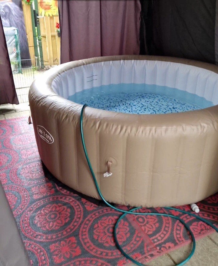 Bestway Lay-Z-Spa Palm Springs Opblaasbare Jacuzzi, Ophalen, Minder dan 80 cm, Opblaaszwembad, Rond
