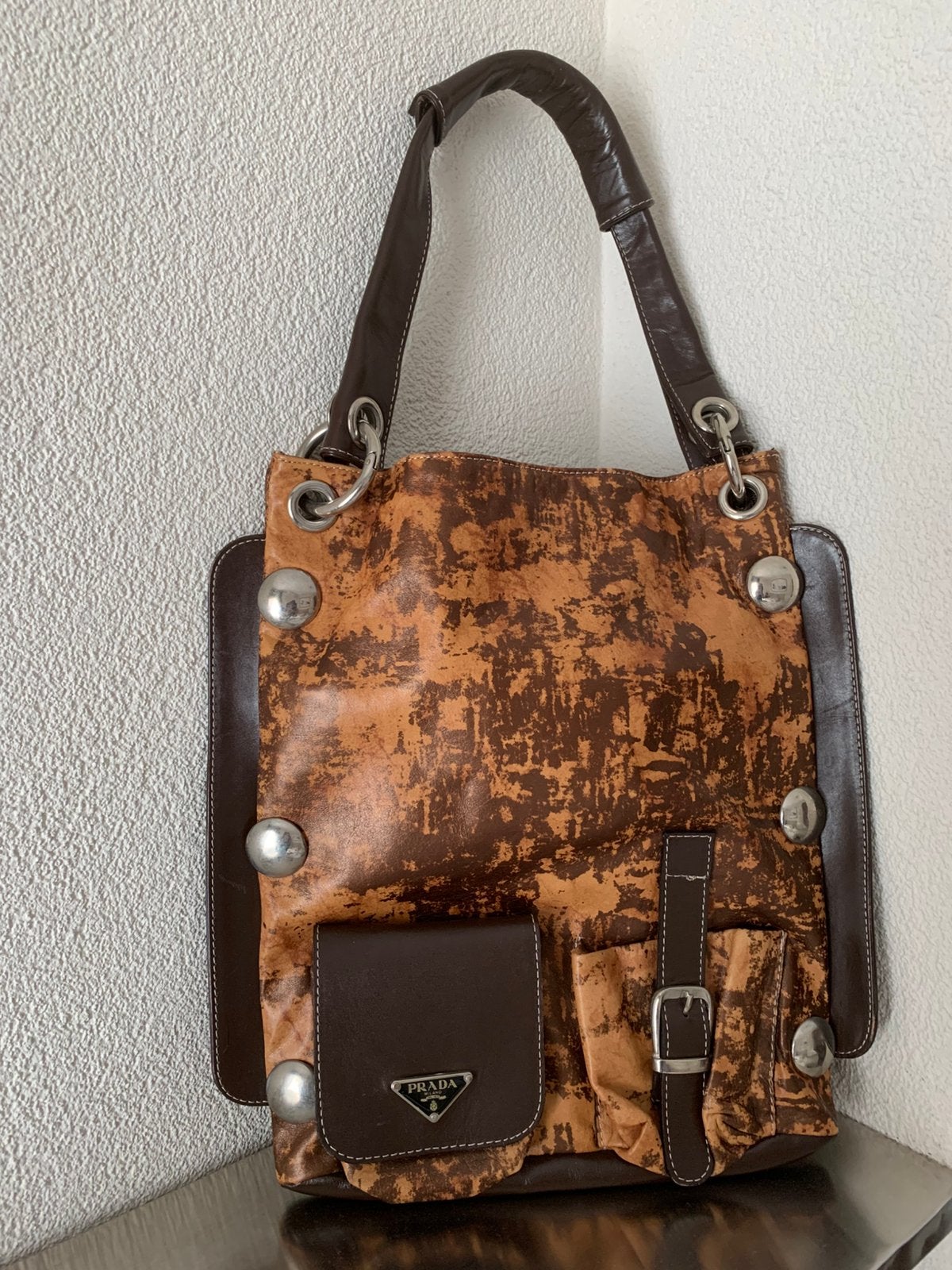 Handtas, Sieraden, Tassen en Uiterlijk, Tassen | Damestassen, Ophalen, Zo goed als nieuw, Bruin, Handtas