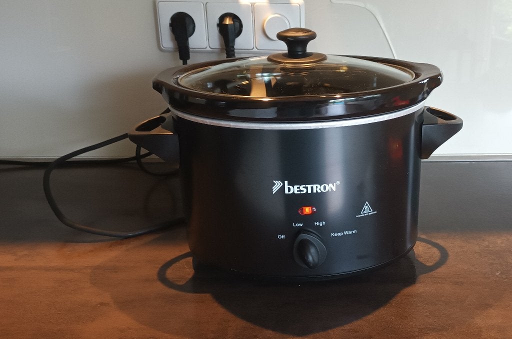 Bestron Black Label Slow Cooker 3,5 liter, Ophalen of Verzenden, Timer, Zo goed als nieuw