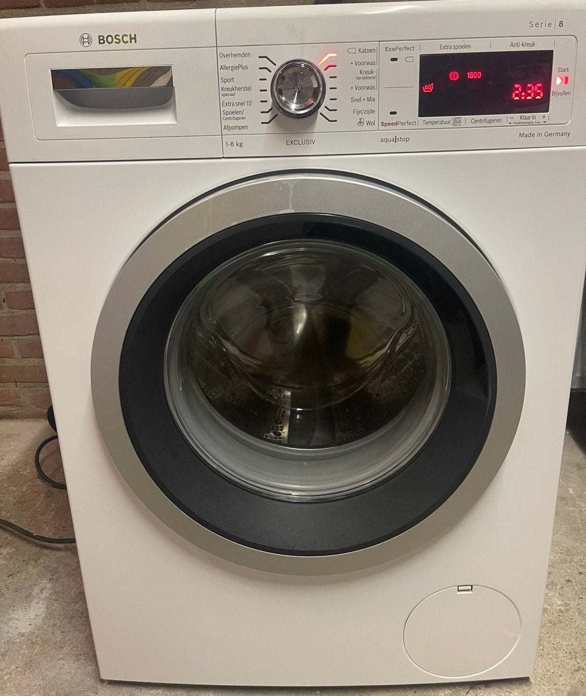 Mooie & Nette Bosch Serie 8 Wasmachine 8KG top staat A+++