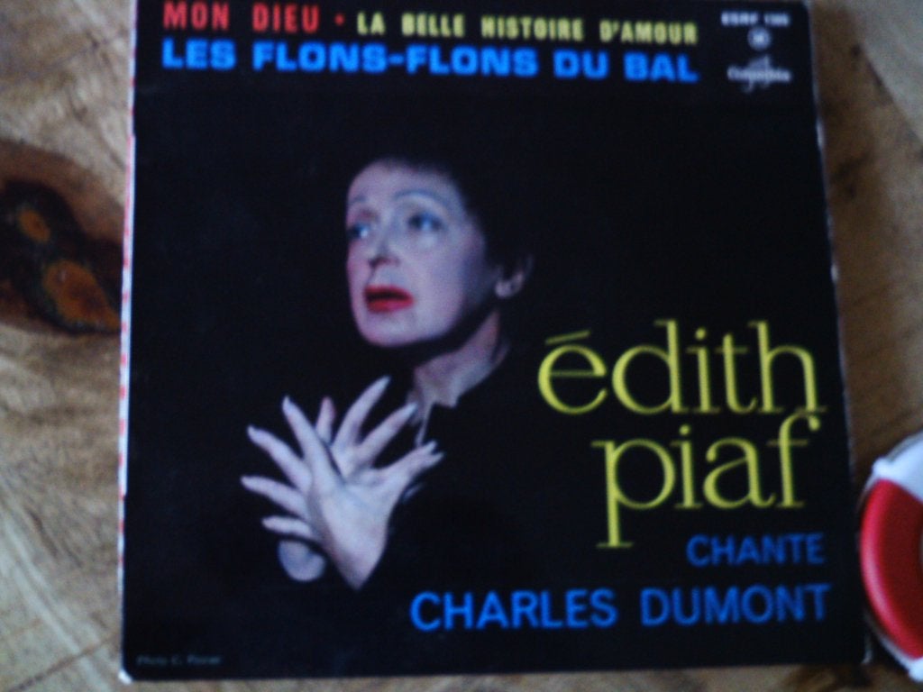 Edith Piaf - Mon Dieu / La Belle Histoire D'amour EP  2o, Beschermende buitenhoes, Wereldmuziek, 7 inch, Ophalen of Verzenden
