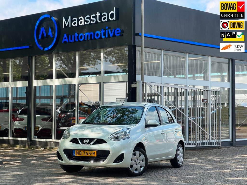 Nissan Micra 1.2 Acenta 2e eig lage kms 5drs airco parelmoer, Auto's, Voorwielaandrijving, Stof, Gebruikt, 1198 cc