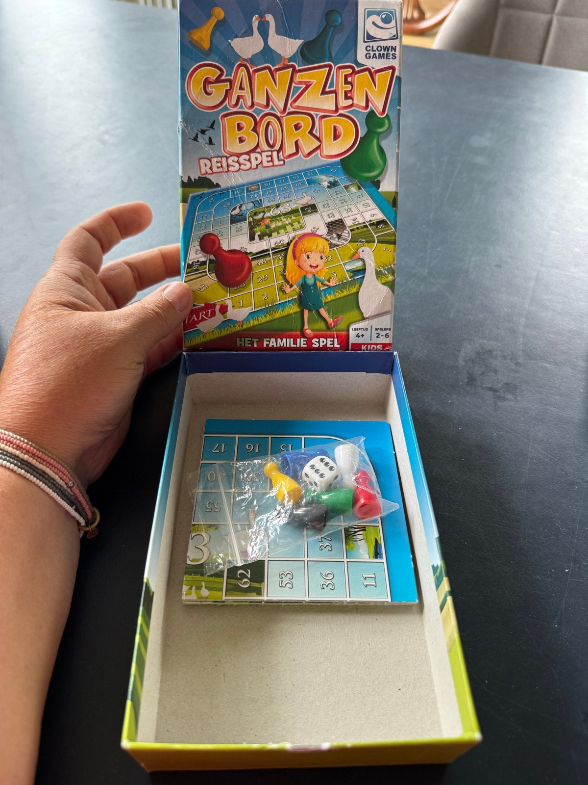 Ganzenbord Reisspel - Het Familie Spel, Drie of vier spelers, Ophalen of Verzenden, Gebruikt, Reisspel