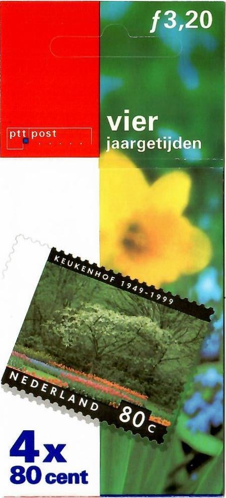 4 jaargetijden pb53a, Postzegels en Munten, Postzegels | Nederland, Ophalen of Verzenden, Na 1940, Postfris