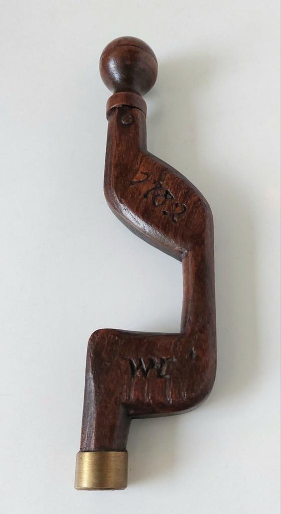 Antieke Houten Boor 1782 Kuikenboor Gedateerd, Verzenden