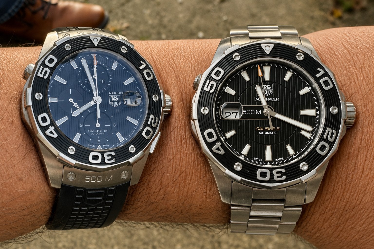 2 originele Tag Heuer Aquanautic automatic te ruil aangebode, Overige merken, Staal, Met bandje, Polshorloge