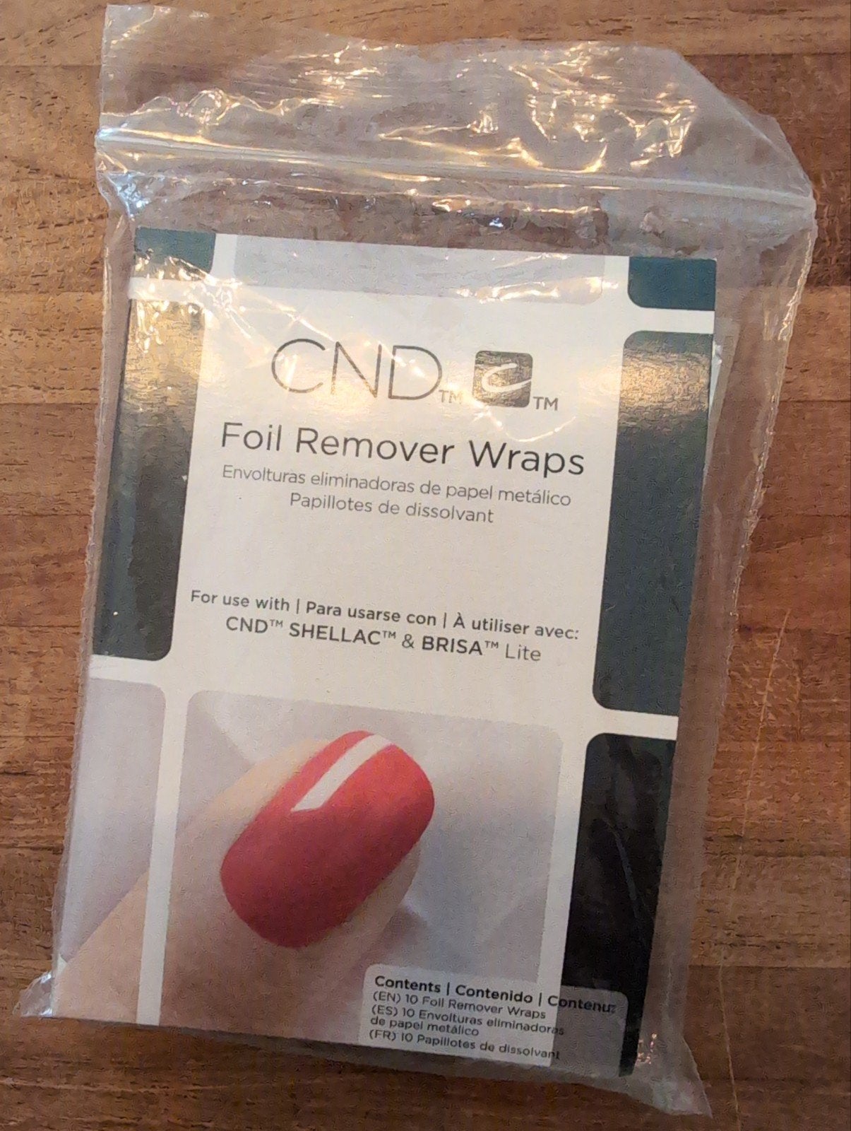 CND Foil Remover Wraps - 10 stuks, Ophalen of Verzenden, Nieuw, Gehele gezicht, Reiniging