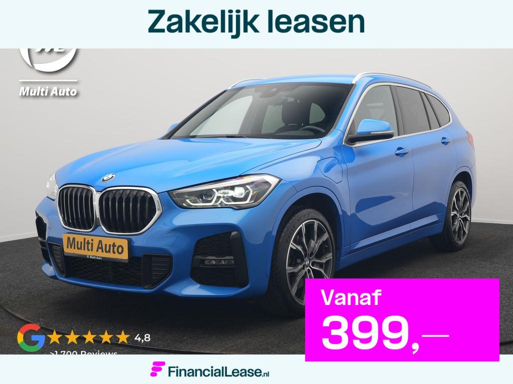 BMW X1 xDrive25e M Sport PHEV 221pk Dealer O.H. | Camera | S, Gebruikt, Lichtsensor, Blauw, Leder en Stof