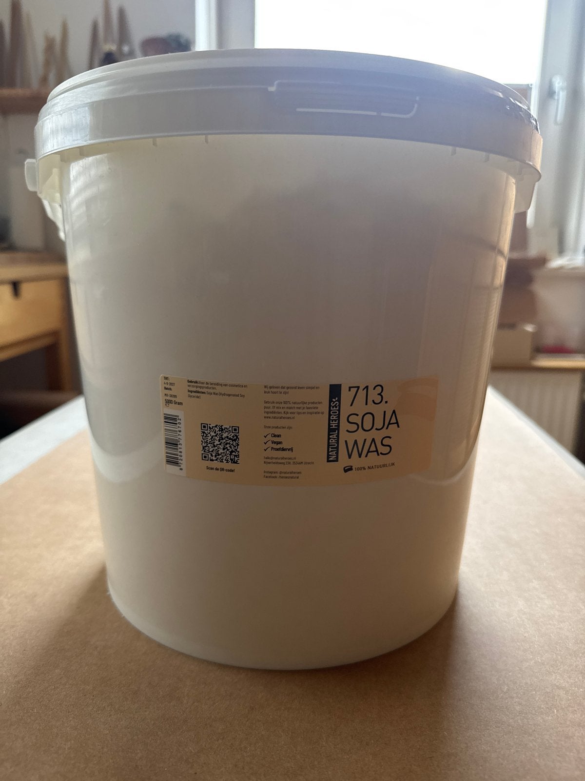 5 kilo Soja Was - Natural Heroes, Hobby en Vrije tijd, Overige thema's, Nieuw, Ophalen of Verzenden, Natuurlijk materiaal