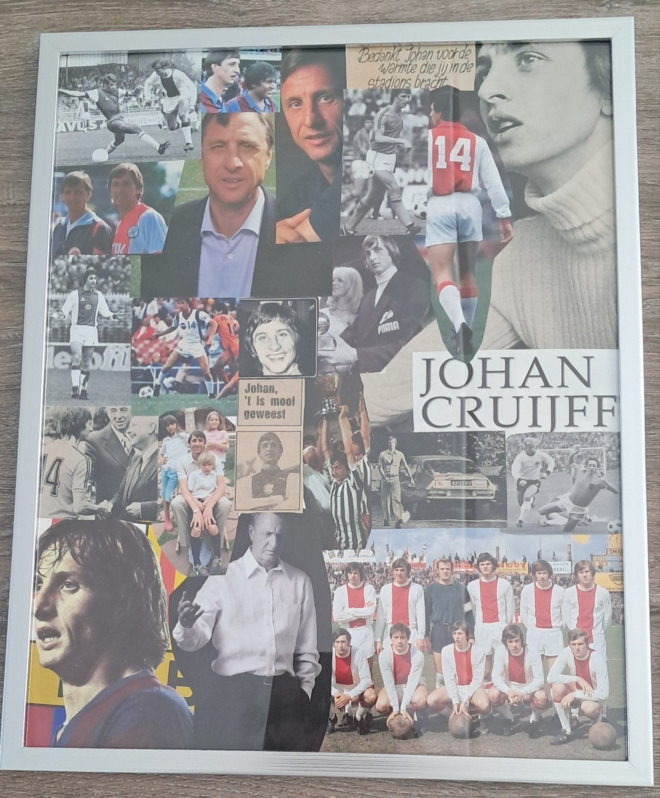Johan Cruijff Collage - Voetbal Legende, Ophalen of Verzenden, Zo goed als nieuw