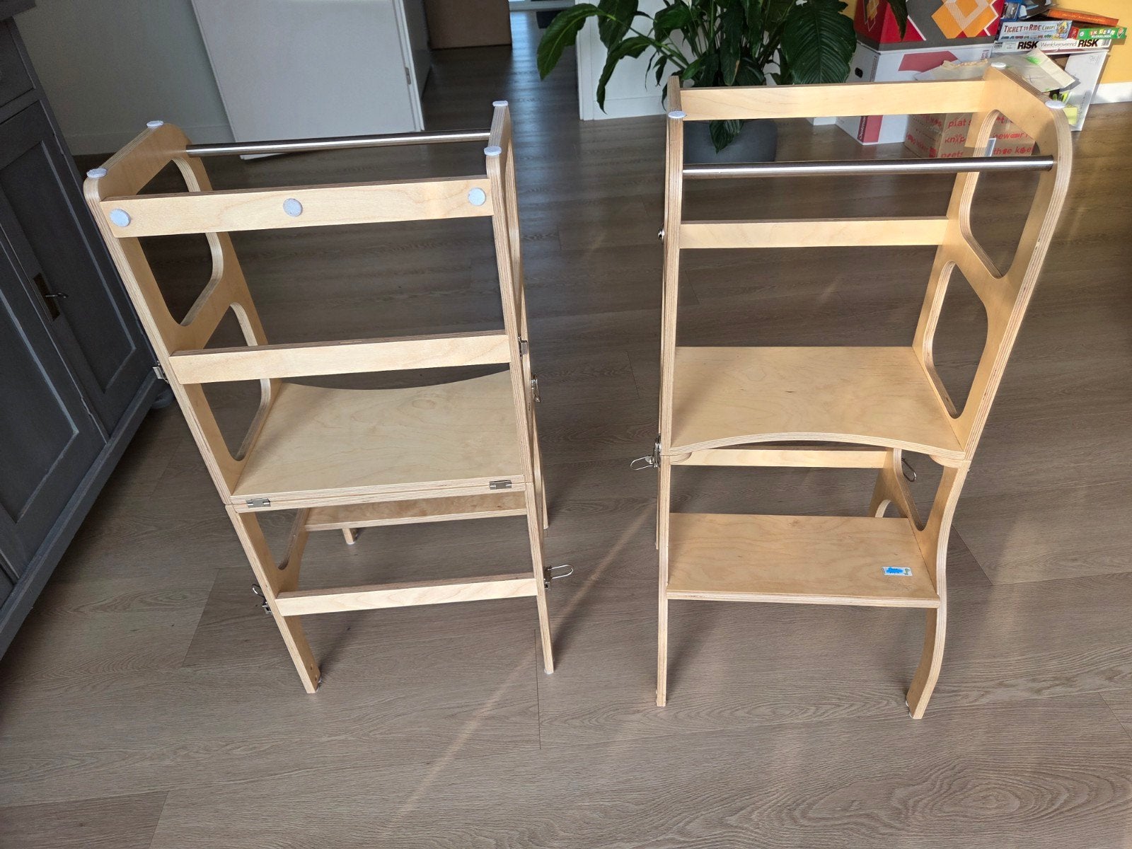 2-in-1 Montessori Leertoren en Tafel/Stoel Set - Hout, Kinderen en Baby's, Kinderstoelen, Ophalen