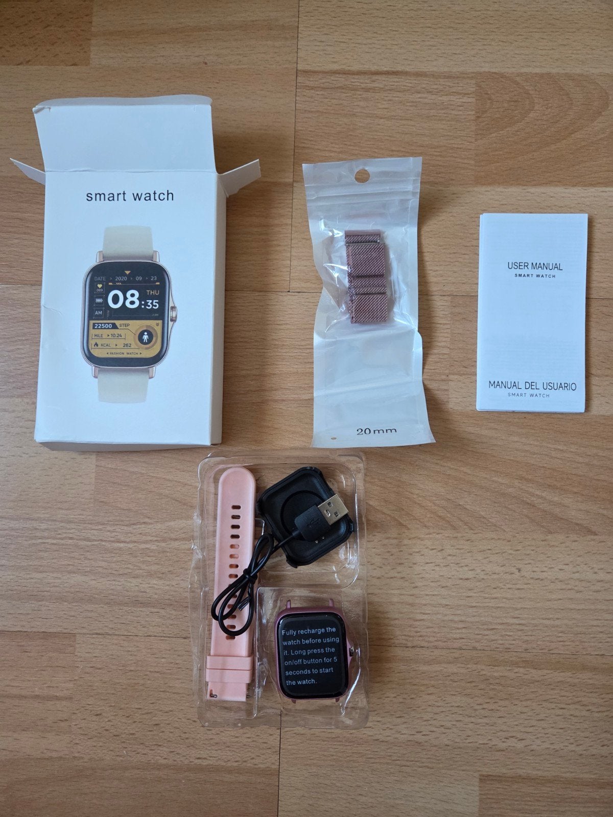 Nieuwe Smartwatch., Ophalen of Verzenden, Nieuw, Zwart, Android