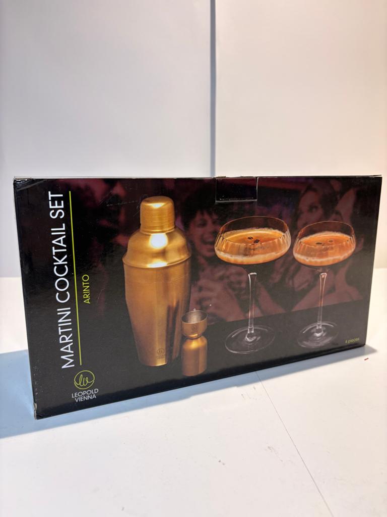 Leopold Vienna Martini cocktailset Arinto (mist 1 glas), Overige typen, Goud, Nieuw, Ophalen of Verzenden
