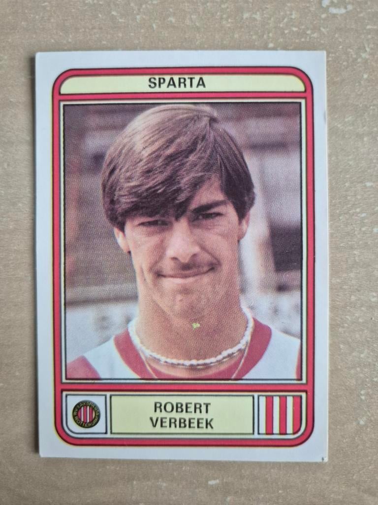 Panini Voetbal 80 Robert Verbeek Sparta, Verzamelen, Ophalen of Verzenden, Zo goed als nieuw, Sparta, Poster, Plaatje of Sticker