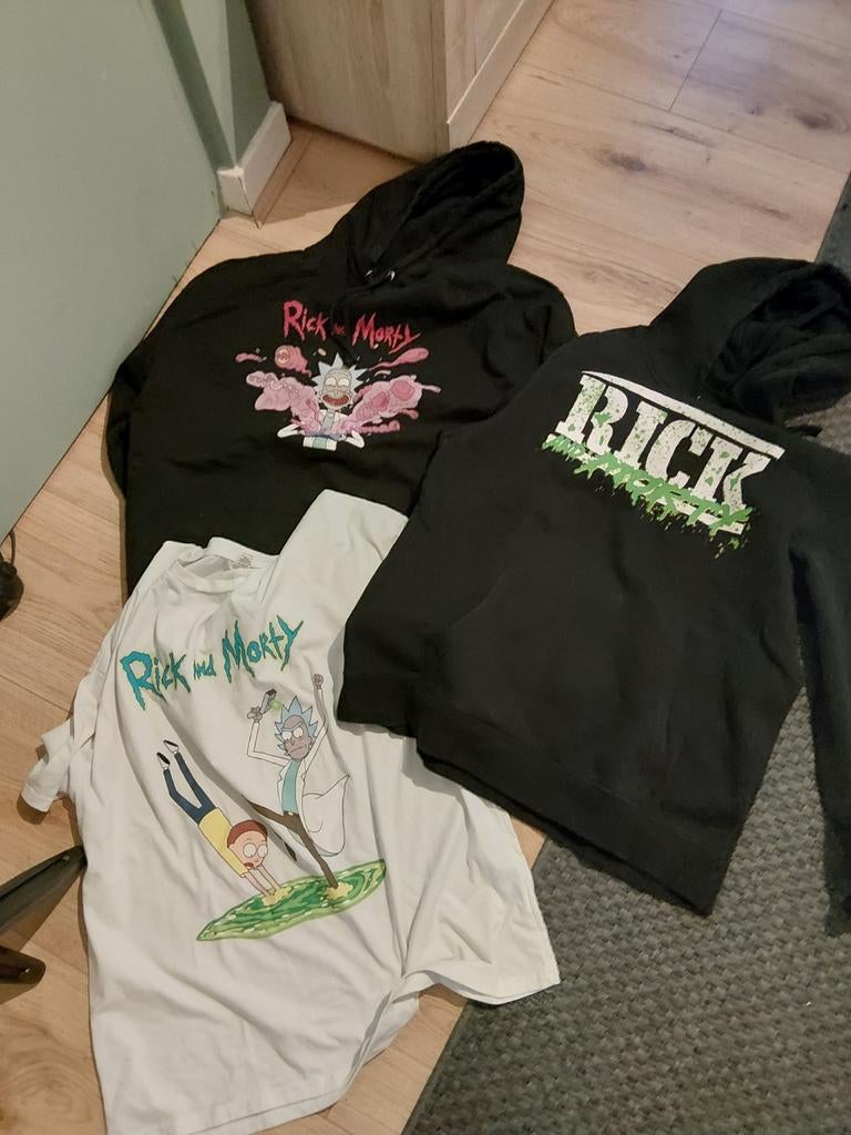 Rick and Morty truien en T-shirt XXL, Ophalen of Verzenden, Zo goed als nieuw, Wit