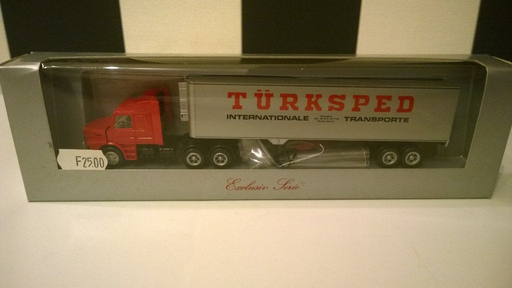 Herpa Exclusive Serie Scania neus Turksped nieuw in doos, Ophalen, Nieuw, Bus of Vrachtwagen, Herpa