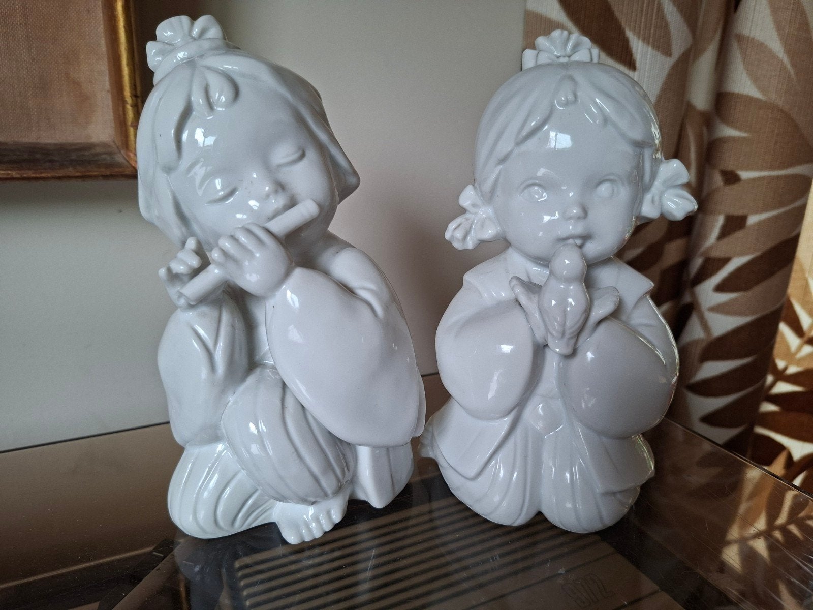 2 originele beeldjes meisjes Japans Vaga, Ophalen of Verzenden, Gebruikt