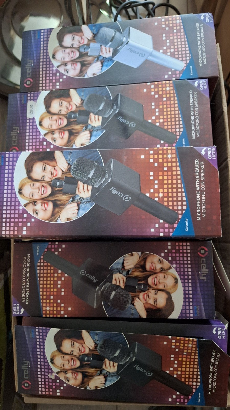 partij 20 celly microfoons, Alle leeftijden, Ophalen of Verzenden, Zo goed als nieuw