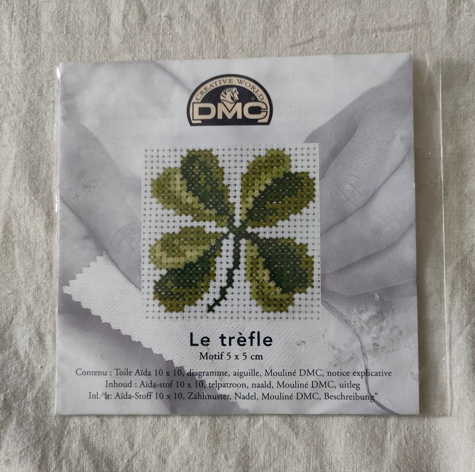 Borduurpakketje van Klavertje 4 van DMC, Ophalen of Verzenden, Nieuw, Handborduren, Borduurpakket