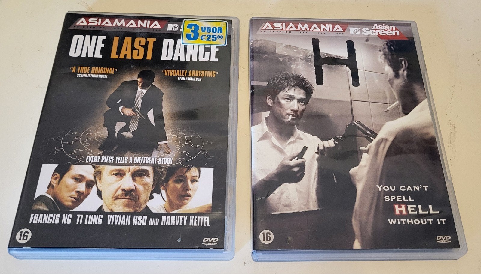 8x Asiamania DVD's - Actie, Horror & Thriller Collectie, Cd's en Dvd's, Ophalen, Gebruikt, Vanaf 16 jaar, Nederlands