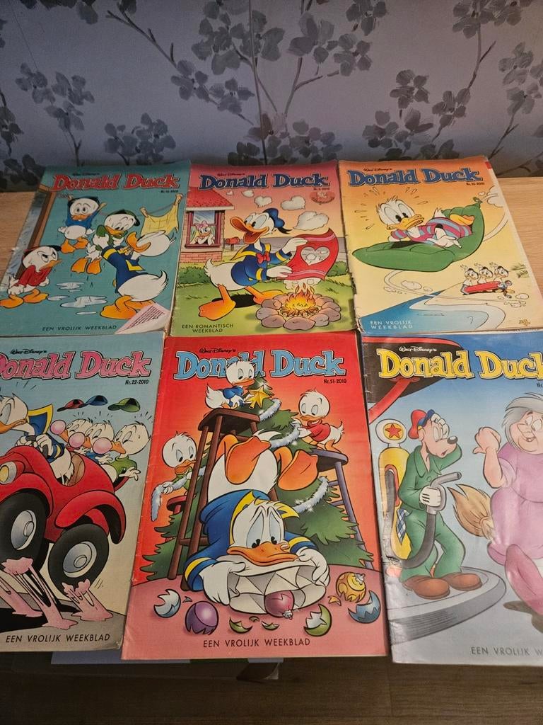 Donald Duck Weekbladen 2010 - Nrs. 6, 16, 22, 35, 50, 51, Ophalen of Verzenden, Gelezen, Overige typen
