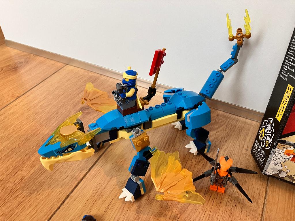 Lego Ninjago 71760 Jay's Thunder Dragon, Lego, Ophalen of Verzenden, Zo goed als nieuw, Compleet