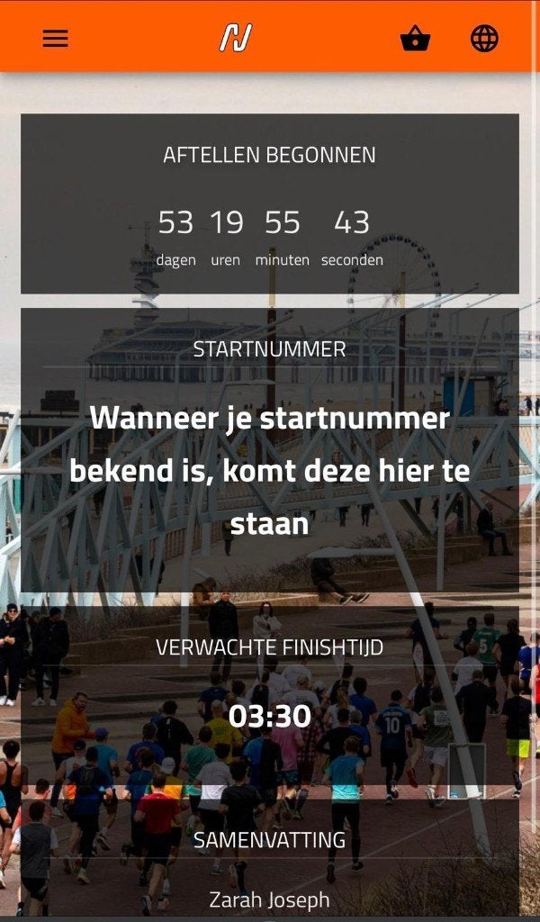 Startbewijs NN Marathon The Hague 2026, Eén persoon, November