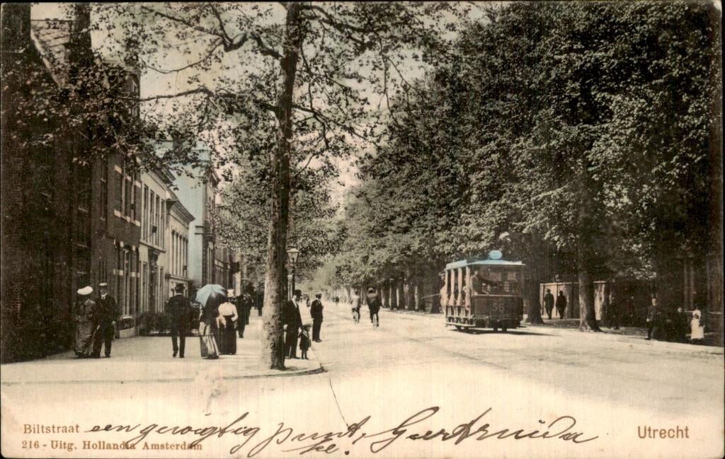 Utrecht - Biltstraat - Tram, Ophalen of Verzenden, Voor 1920, Gelopen, Utrecht