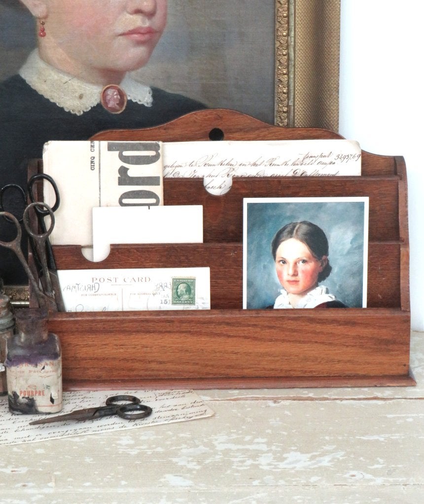 Oude houten postbak/ brievenhouder, Ophalen of Verzenden