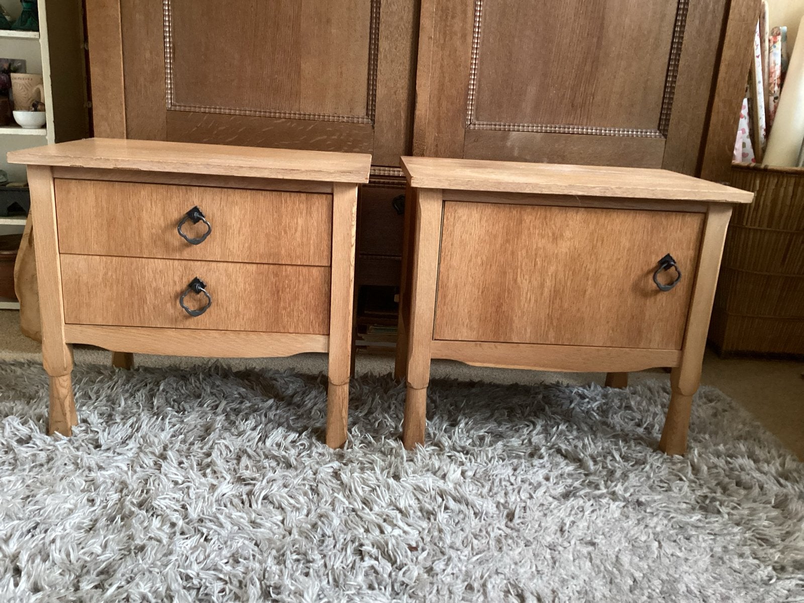 Nachtkastjes vintage 50 x 33 x 45 voor, € 17, Ophalen