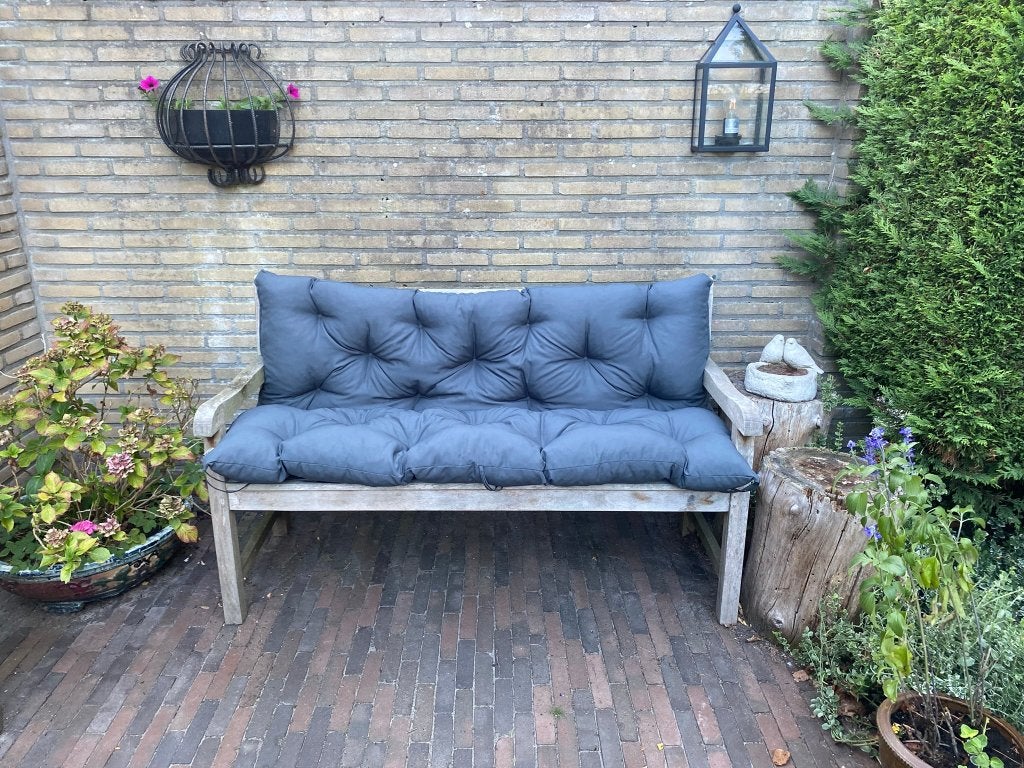ZGAN Beautissu Tuinbank kussen Flair - 150 x 50 x 50 - grijs, Ophalen, Vierkant, Zo goed als nieuw, Grijs