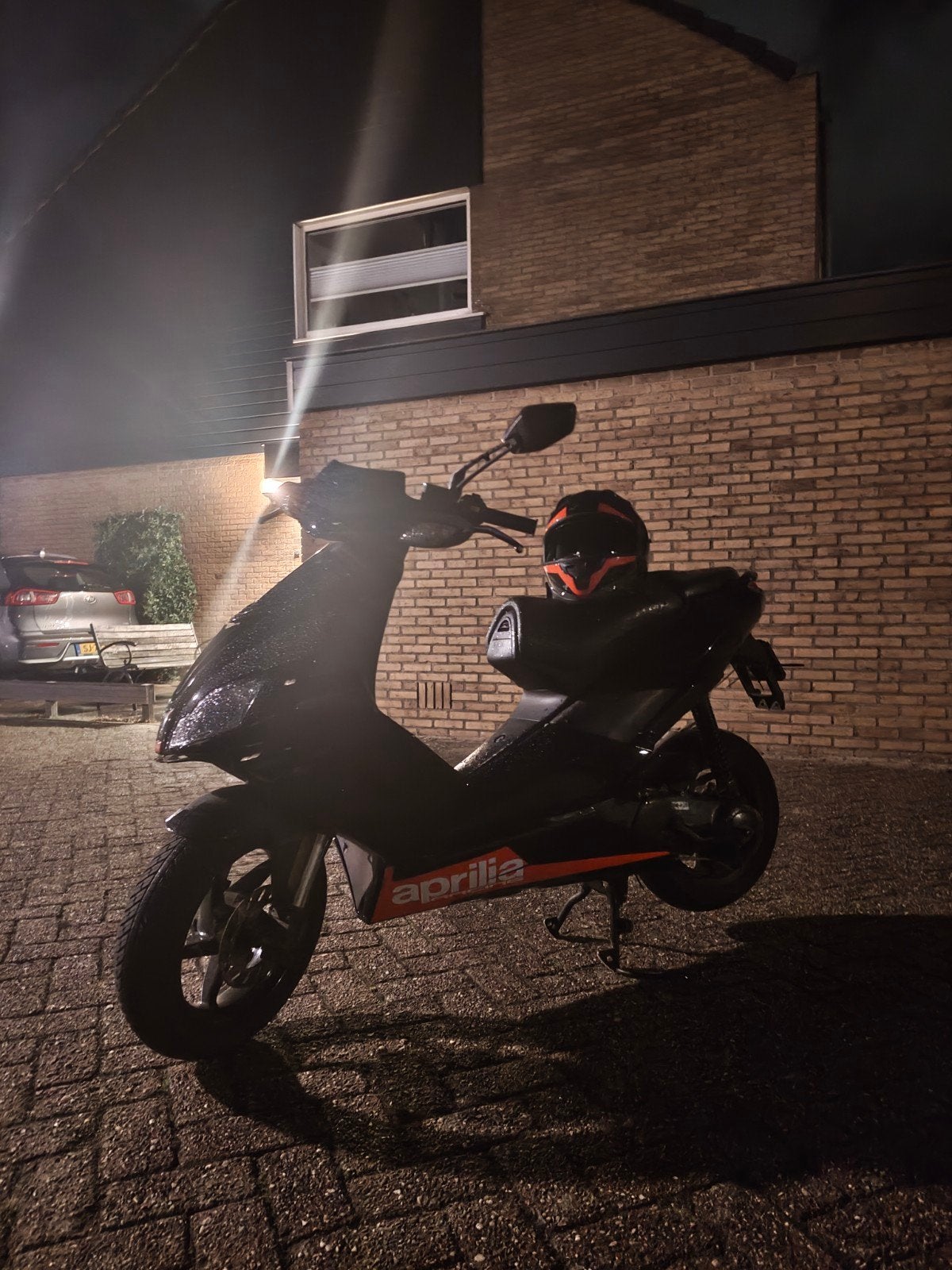 Aprilia SR 50 met 70cc Piaggio cilinder en Yasuni R uitlaat, Ophalen, Gebruikt, Tweetakt, SR 50