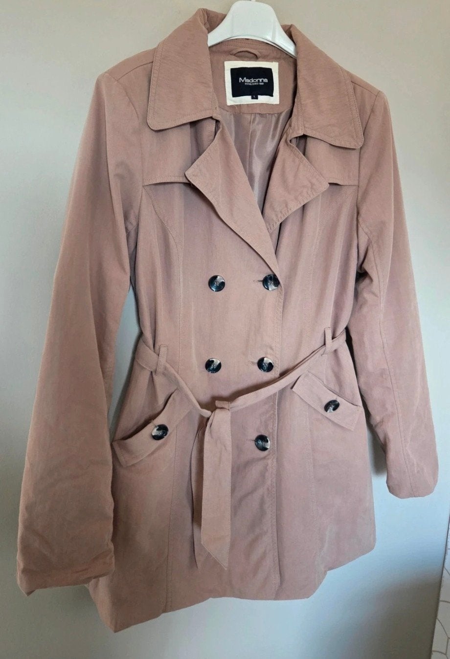 Trenchcoat/tussenjas maat L, Kleding | Dames, Beige, Maat 42/44 (L), Ophalen of Verzenden, Zo goed als nieuw