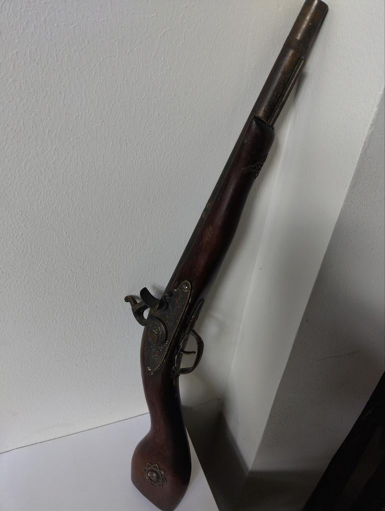 Decoratieve replica van vuursteen pistool  51 cm lang, Ophalen of Verzenden