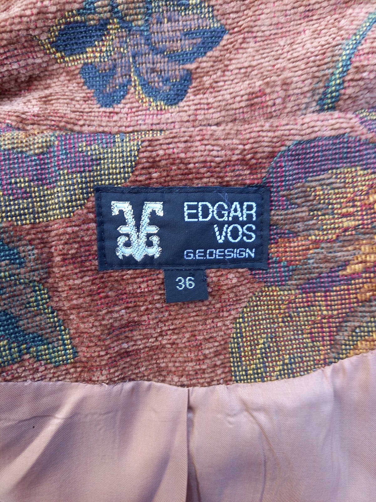 Edgar Vos Gebloemd Jasje Maat 36, Kleding | Dames, Meerkleurig, Zo goed als nieuw, Jasje, Maat 36 (S)